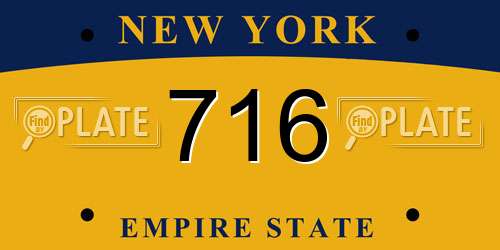 716 New York License Plate