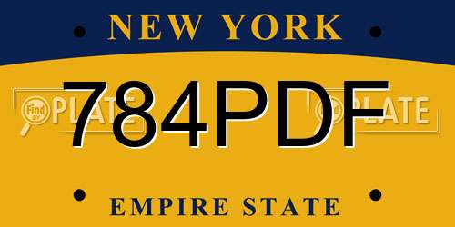 784PDF New York License Plate