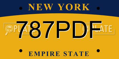 787PDF New York License Plate