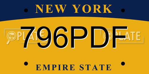 796PDF New York License Plate