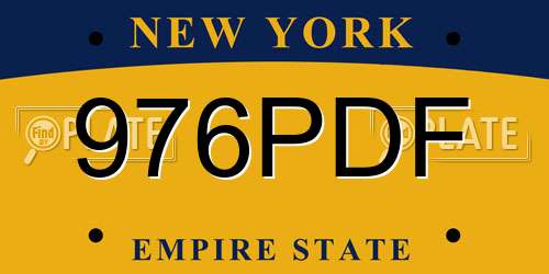 976PDF New York License Plate