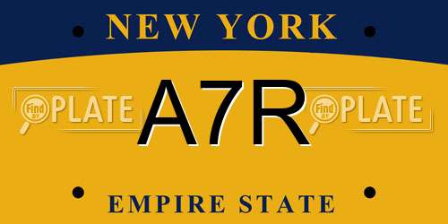 A7R New York License Plate