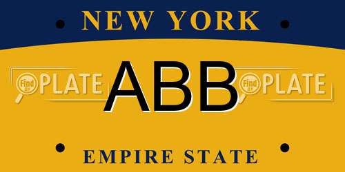 ABB New York License Plate