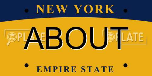 ABOUT New York License Plate