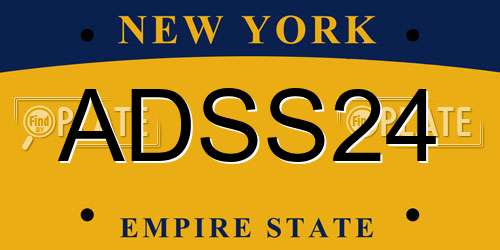 ADSS24 New York License Plate