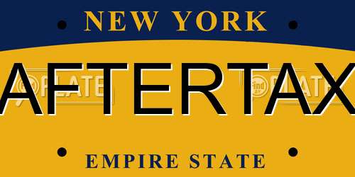 AFTERTAX New York License Plate
