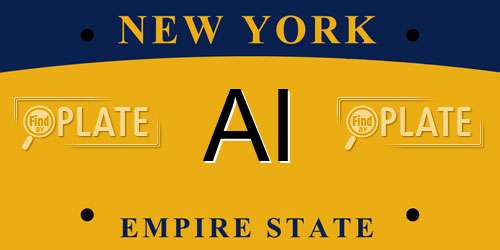 AI New York License Plate