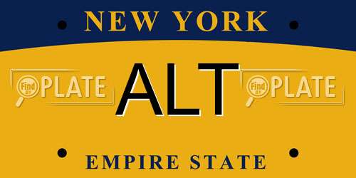 ALT New York License Plate