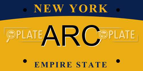 ARC New York License Plate