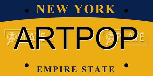 ARTPOP New York License Plate
