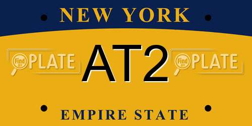 AT2 New York License Plate