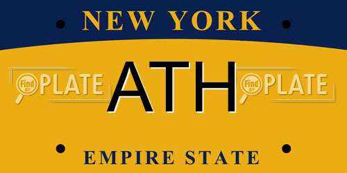 ATH New York License Plate