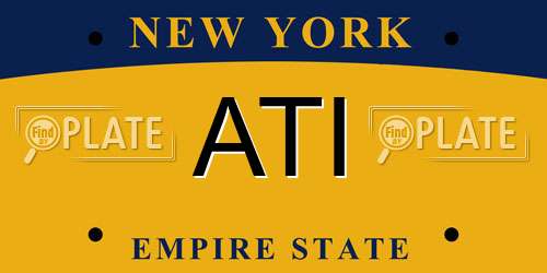 ATI New York License Plate
