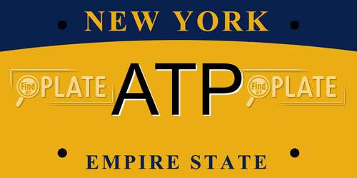 ATP New York License Plate