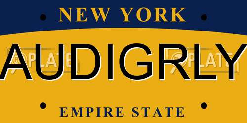 AUDIGRLY New York License Plate