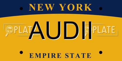 AUDII New York License Plate