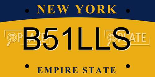 B51LLS New York License Plate