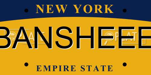 BANSHEEE New York License Plate