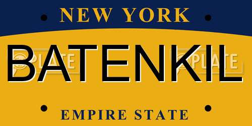 BATENKIL New York License Plate