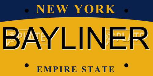 BAYLINER New York License Plate