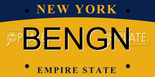 BENGN New York License Plate