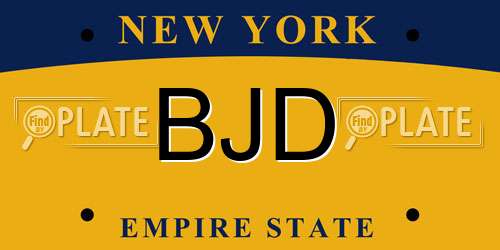 BJD New York License Plate