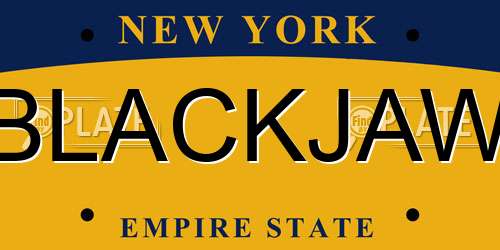 BLACKJAW New York License Plate