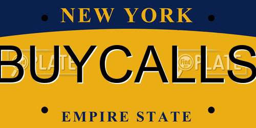 BUYCALLS New York License Plate