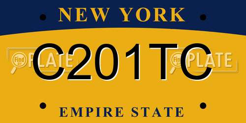 C201TC New York License Plate