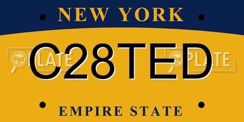 C28TED New York License Plate