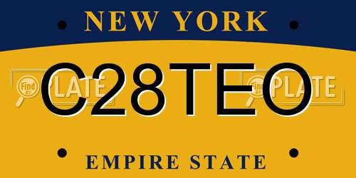 C28TEO New York License Plate