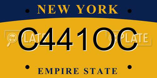C441OC New York License Plate