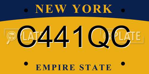 C441QC New York License Plate