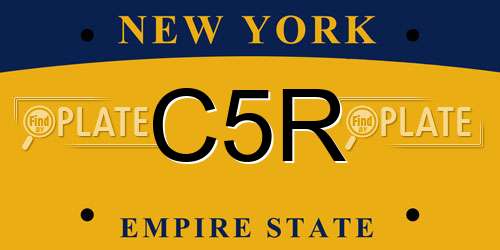 C5R New York License Plate