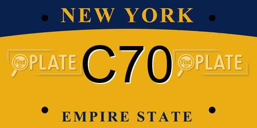 C70 New York License Plate