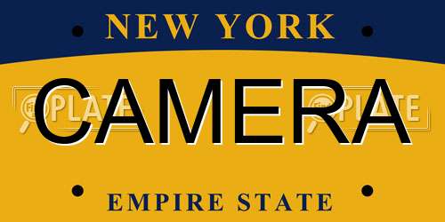 CAMERA New York License Plate
