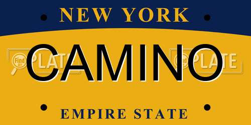 CAMINO New York License Plate