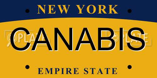 CANABIS New York License Plate