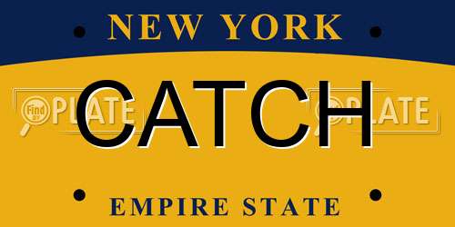 CATCH New York License Plate
