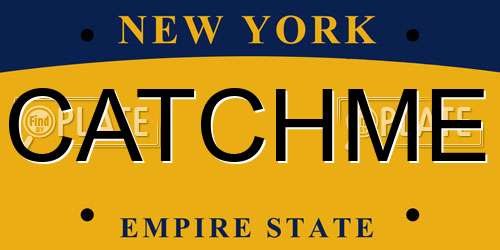 CATCHME New York License Plate