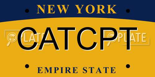 CATCPT New York License Plate