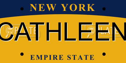 CATHLEEN New York License Plate