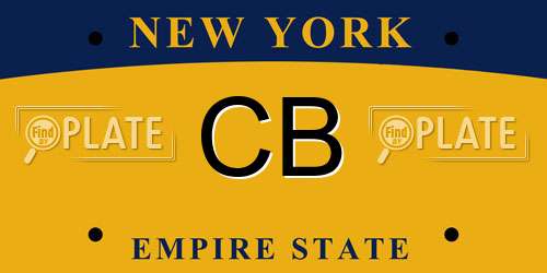 CB New York License Plate