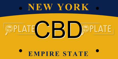 CBD New York License Plate