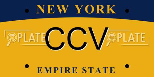 CCV New York License Plate