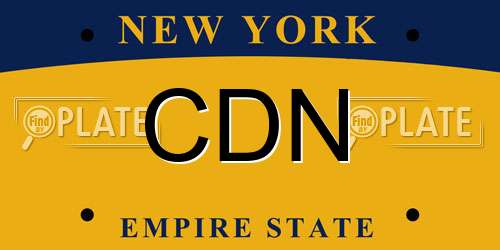 CDN New York License Plate