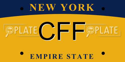 CFF New York License Plate