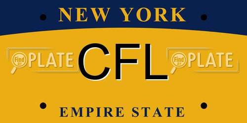 CFL New York License Plate