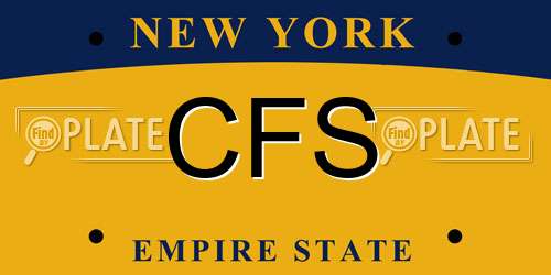 CFS New York License Plate
