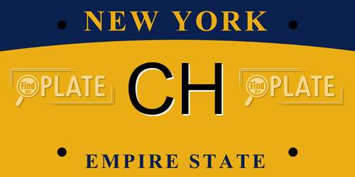 CH New York License Plate